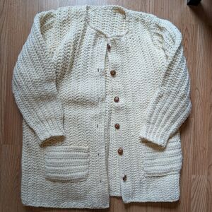American Vintage Cream Knit Cardigan